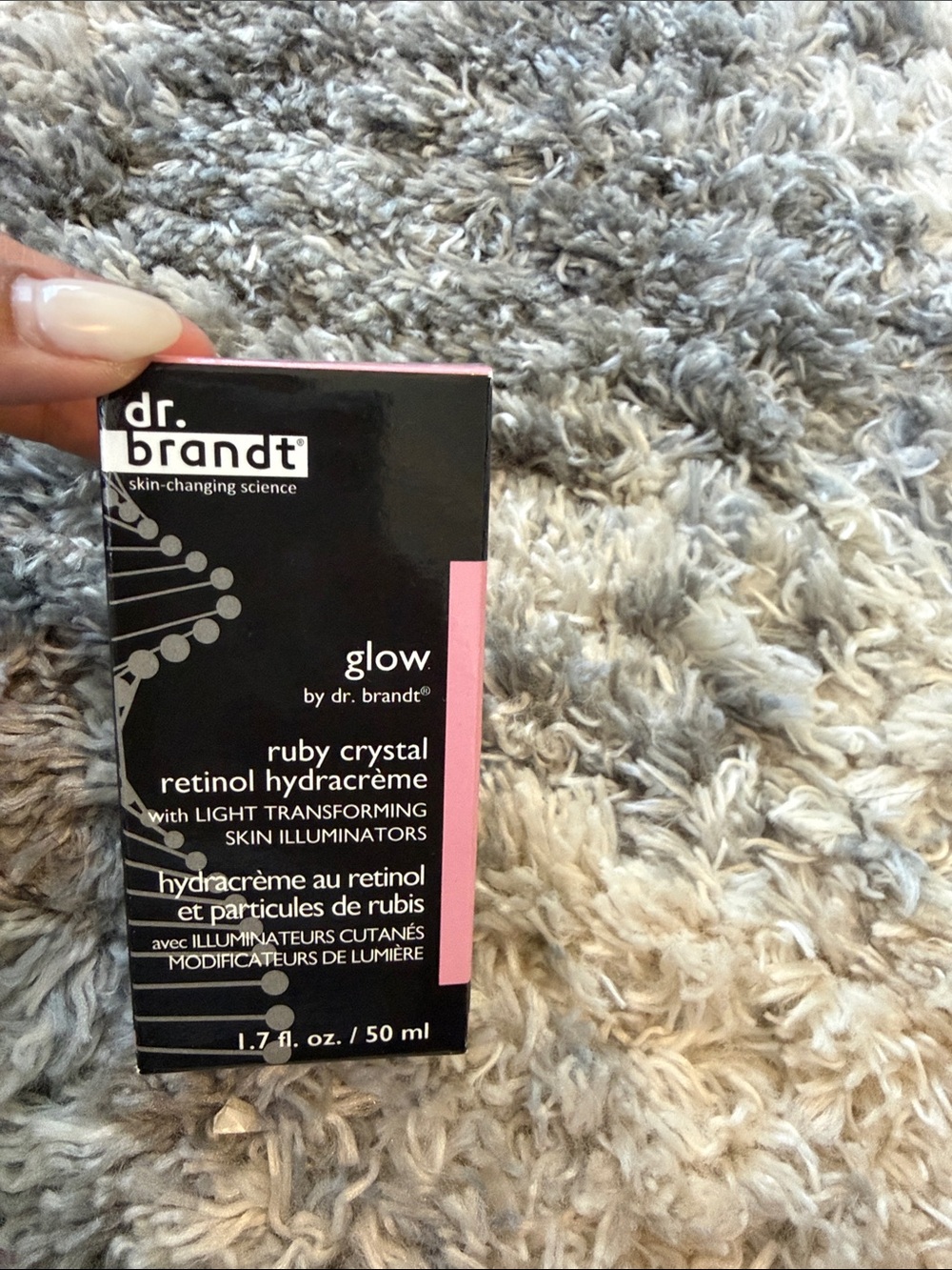 Dr. Brandt Glow Ruby Crystal Retinol Hydracrème - Black & Pink Box